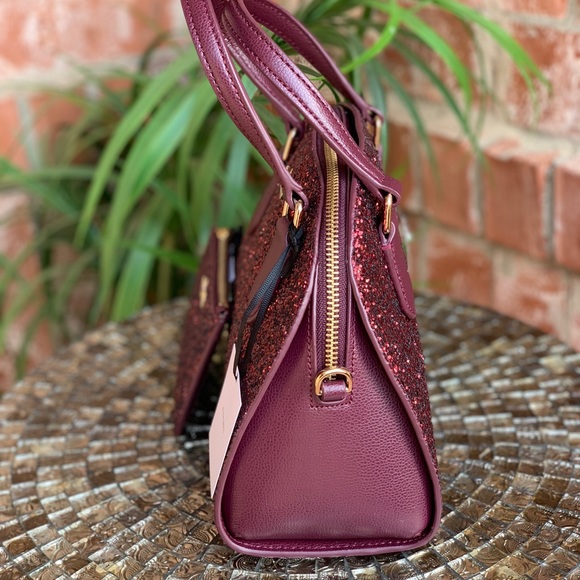 Kate spade mini Riley glitter satchel bag+wallet - Picture 4 of 8